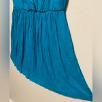 Iz Byer  Teal Sleeveless Ruffle Front Mini Dress | Summer Casual | Size Large Photo 4