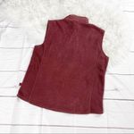 Woolrich  Women's Burgundy Red Fleece Zip Vest Size‎ Medium Photo 4