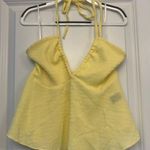 SheIn Yellow Halter Top Photo 0