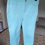 Talbots  Aqua Jegging Crop Pants Sz 2P Straight Fit Preppy Academia Brunch 90s Photo 0