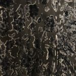 Elie Tahari  xl dress gray black shimmery lined except sleeves short tie neck Photo 7