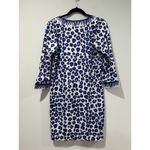 Gretchen Scott  Dress Women Small Animal Print 3/4 Sleeve Stretch Travel Vacation Photo 1