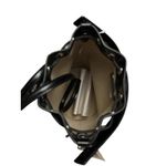 Tory Burch Mini T-Monogram Hot Fix Jacquard Top Handle Bucket In Black New Photo 8