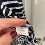 Eyeshadow EUC  women’s black white striped loose embroidered strap tank top small Photo 4