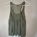 American Eagle olive green mesh racerback tank top women's size small Photo 2