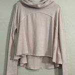 We The Free Free People  Pink Cozy Time Funnel Neck Oversized Knit Top Medium Photo 0