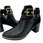 Ted Baker Nissie Block Heel Leather & Suede Ankle Boots Size 37.5 EU 7 U.S. Photo 3