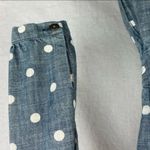 Brooks Brothers  Cotton Blue & White Polka Dot Half Sleeve Mini Shirt Dress 4 Photo 4