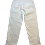 Soft Surroundings White Pull On Summer Cargo Style Adjustable Cuff Pants Size L Photo 6