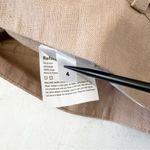 Reformation Fisher Cuffed Linen Paper Bag Pants High Waist Nude Khaki Beige Sz 4 Photo 4