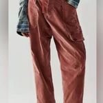 Free People pants corduroy cargo cotton size medium Photo 4