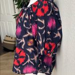 Velvet by Graham & Spencer Edlin Printed Silk Cotton Voile, Twilight,Large, NWT Black Photo 6