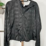 Zyia Active Black Full Zip Ultra Light Windbreaker Size Large Photo 1