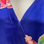 Yumi Kim  Blue Liz Romper Womens Large Floral Bright Silk White Lotus summer‎ Photo 2