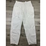 Wilfred Free Voyage Cargo Barrel Utility Pant High waisted Women's Sz‎ 8 White Photo 1