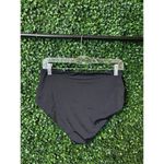ANDIE  Bikini Bottom Womens Medium Black Snap Front High Rise Photo 1