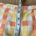 Free People  Women's 100% Cotton She's All That Plaid Crop High Waist Pants Sz 8 Photo 5