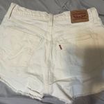 Levi's White 501 Shorts Photo 5