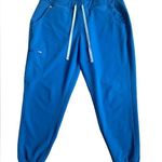 FIGS  Zamora Scrub Pants Women's XL Blue Jogger Mid Rise 6 Pockets Photo 0