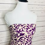 Moda VINTAGE International Purple Tie Dye Strapless Mini Party Dress Size XS Photo 3