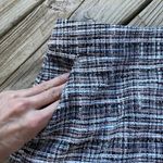 Loft Classic Tweed Mini Skirt Blue, Pink, Black And White Size 12. NEW Photo 4