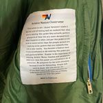 Aviator Nation  Green Varsity Jacket with Multicolor Stripes Photo 11