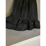 Vintage New York Clothing Co Skirt Womens Large Black Gold Trim Ruffle Hem USA Photo 1