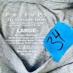 Friends Crop Top Shirt Womens Gray Long Sleeve Sitcom TV Show size L Size L Photo 5