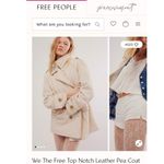 We The Free  Top Notch Orchid Leather Pea Coat Size XL New w/ Tag MSRP $698 SOO Photo 1