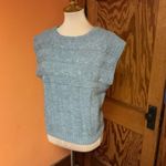 Vintage Gray Cable Knit Sweater Vest Sleeveless Cottagecore Size M Photo 8