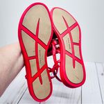 Cole Haan Red Natural Bow Stripe T Strap Sandals Size 7B Photo 8