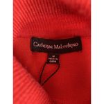 Catherine Malandrino New Popover Sweater Womens M Red Cut Out Long Sleeve $68 Photo 3