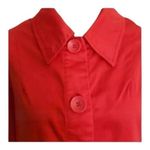 Live a Little  Women Red Stretch Jacket Plus Size1X Snap 3/4-Sleeve Pockets Photo 3