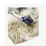 Socialite  Curve Plus Tie Dye Tee Bodysuit  Office Date Party Ombre  Plus SZ 1X Photo 3