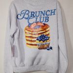 Brunch club women's gray sweatshirt size medium Photo 1