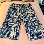 Cacique Swim wide leg tie dye cover up pant blue and white size 26/28 Photo 0
