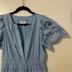 Anthropologie The Somerset Maxi Dress Cutwork Edition Blue Womens Small Photo 2