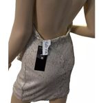 DO+BE  Dresses‎ |  Beige Cream Sequin Halter Ruffle Mini Dress ...Medium. NWT Photo 5