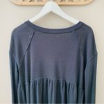 Free People Long Sleeve Flowy Top Black Sz XS Photo 6