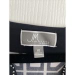 JM Collection  Womens 1X Pink Black‎ Gemoetric Embellished 3/4 Sleeve Beaded Photo 3