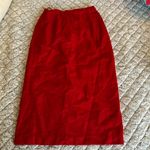 Amanda Smith Red wool midi pencil skirt Photo 2