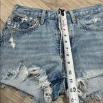 AGOLDE  Frayed Light Blue Jean Shorts PARKER VINTAGE CUT OFF SHORT SWAPMEET Sz25 Photo 9
