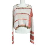 Free People Emerson Pullover Fuzzy Crop Sweater in Champagne Dream Size Large Photo 5