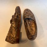 Sam Edelman Womens Loraine Horsebit Metallic Snake Print Loafers Size 6 Photo 5