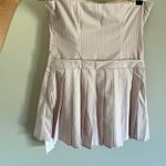 Commence Pink Pinstripe Pleat Tube Short Dress Commense Small NWT  Photo 9