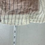 Joie ‎ Striped Top Gauzy Fringe Tie Peasant Boho SS Shirt Small White Black Photo 5