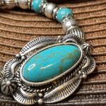 Boutique Western women’s Howlite turquoise and silver stretch bracelets. Photo 3