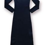 Long sleeve cut out sweater dress in black size M Size M Photo 3