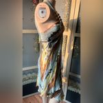 Donna Ricco 100% Silk Halter Dress with Wooden Beads Photo 3