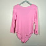 Daily Ritual Pink Long Sleeve Basic Body Suit Size LG Photo 2